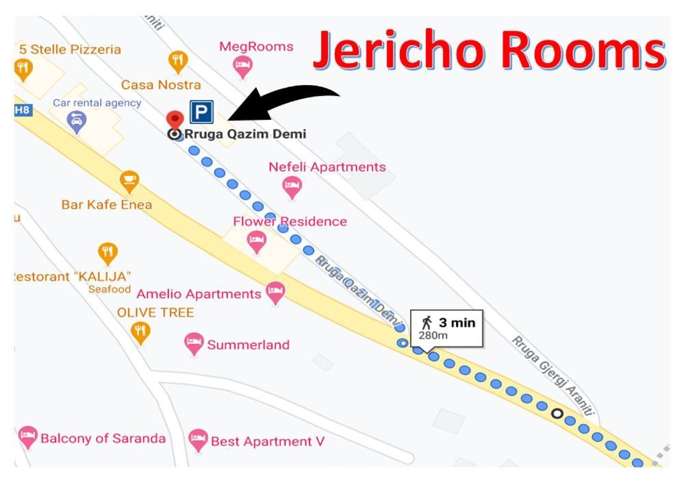 Jericho Rooms Sarandë Exterior foto